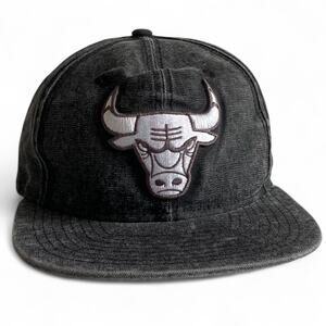 New Era : Chicago Bulls Black Denim Snapback Hat NBA 9FIFTY Cap : OSFM